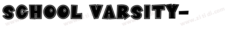 School Varsity字体转换
